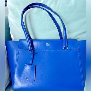 Tory Burch Royal Blue Leather Tote
Never used without tags